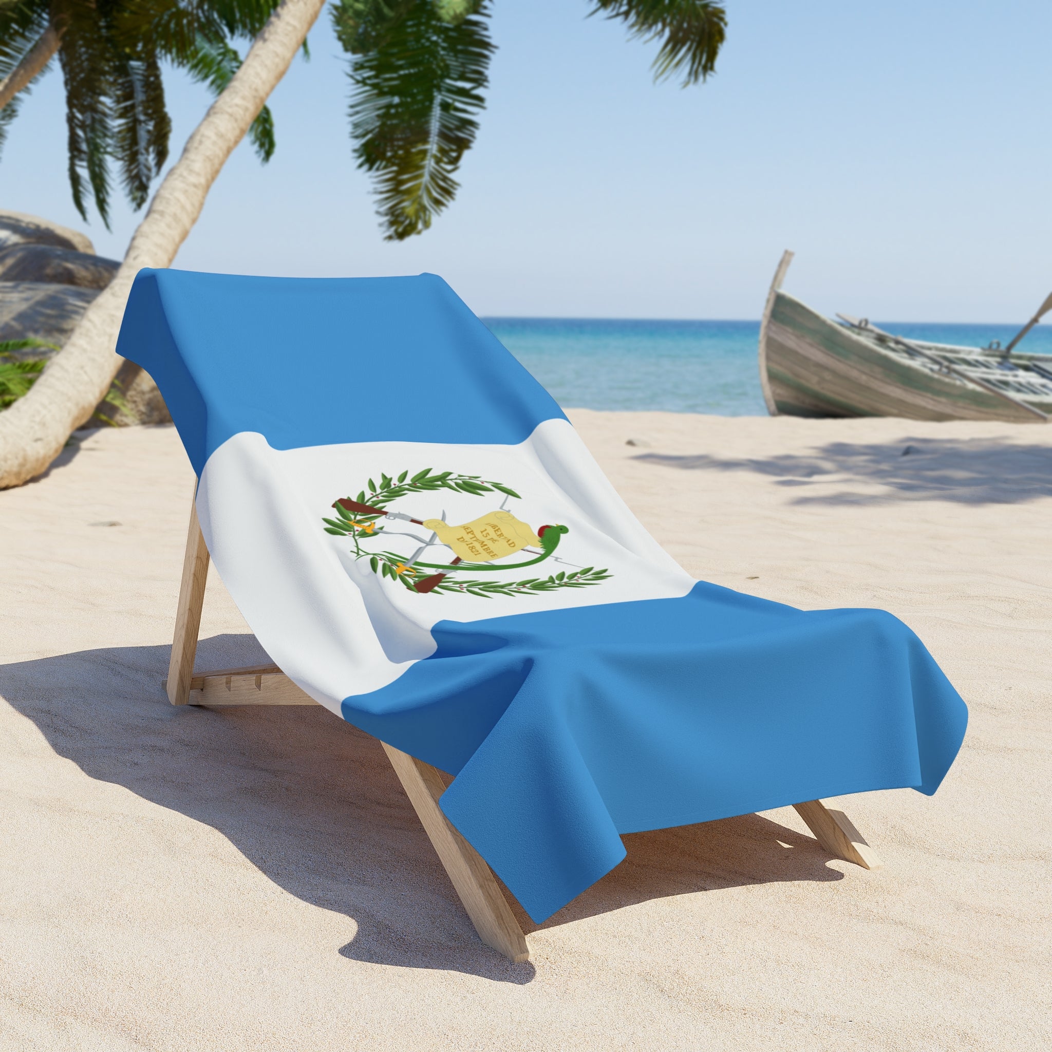 Guatemala Flag Beach Towel | Quality & Long Lasting - 2 Sizes | Guatemalan Pride | Gift for Guatemalans