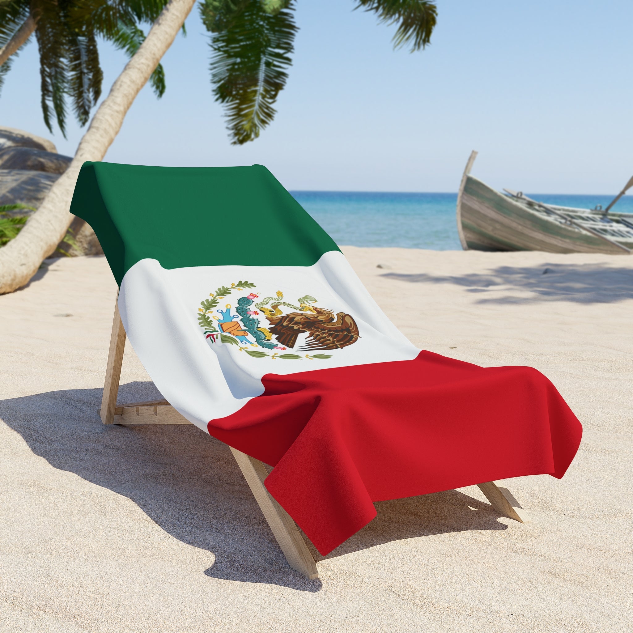 Mexico Flag Beach Towel | Quality & Long Lasting - 2 Sizes | Mexican Pride | Gift for Mexicans