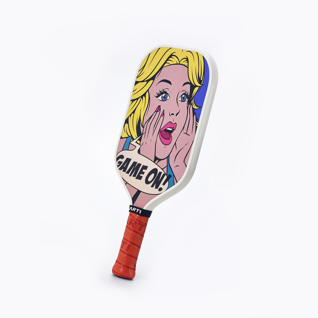 ARTI 16mm Carbon Fiber Kristen&Kristy "GAME ON" Pickleball Paddle