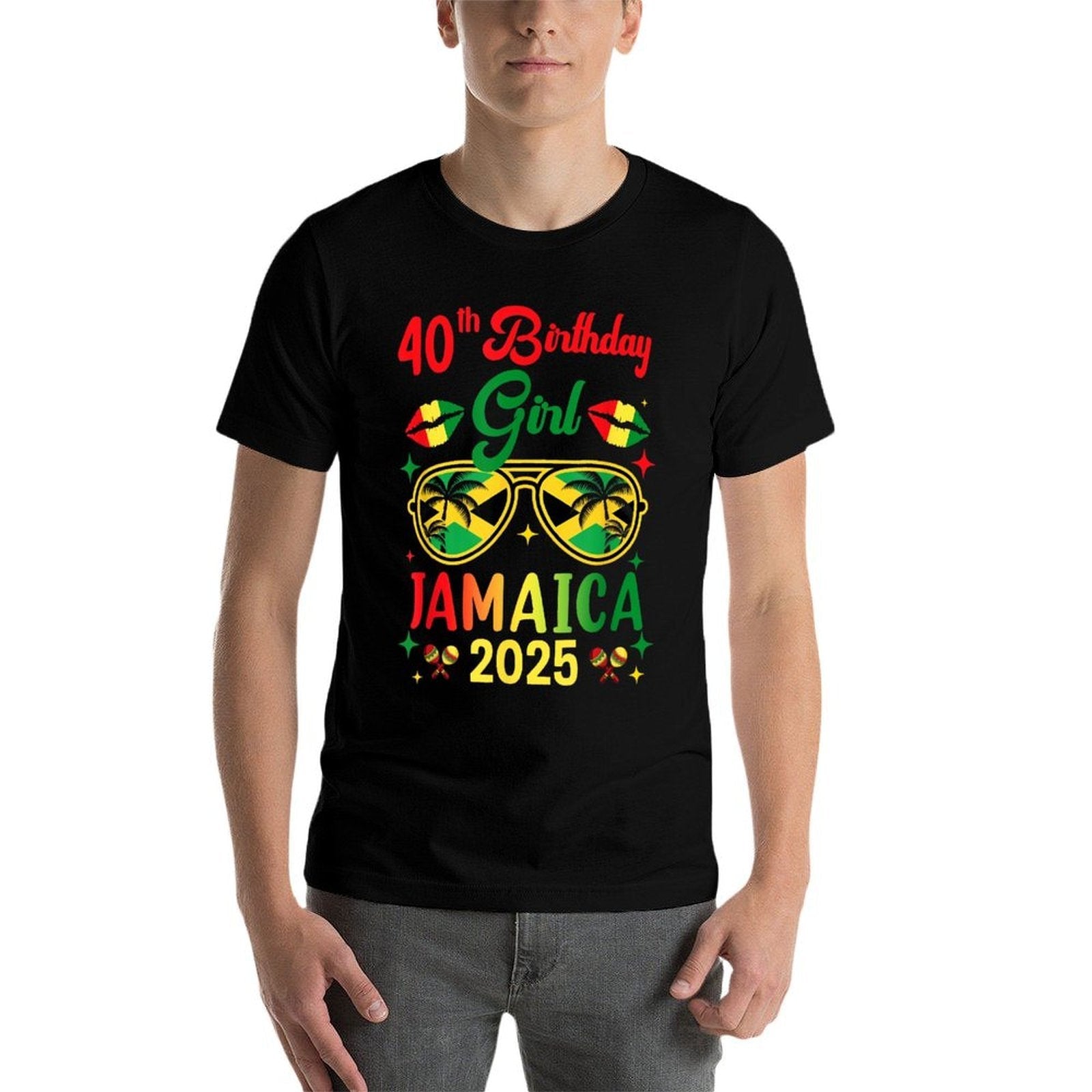 40Th Birthday Girl Jamaica Vacation Party Outfit 1985  Soft T-Shirt
