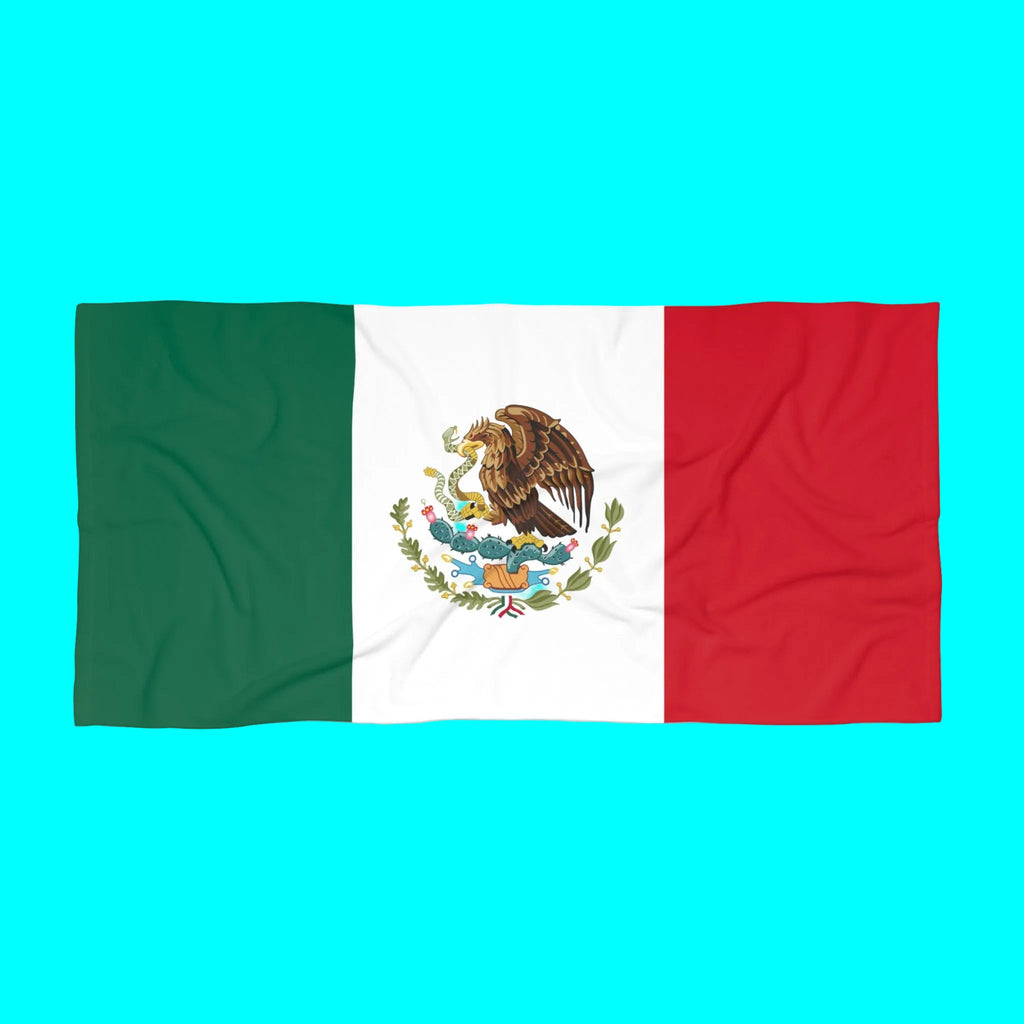 Mexico Flag Beach Towel | Quality & Long Lasting - 2 Sizes | Mexican Pride | Gift for Mexicans