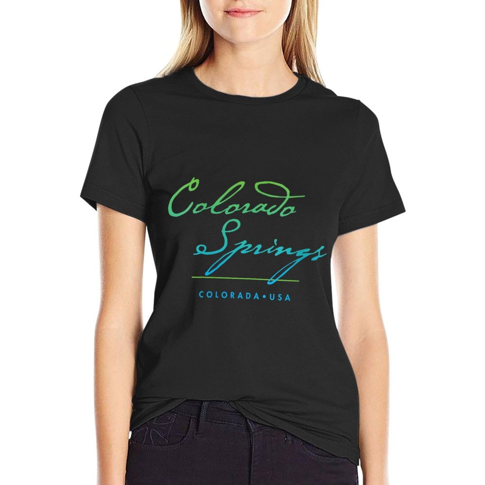 Womens Colorado Springs Colorado  Slim-fit Cut T-Shirt