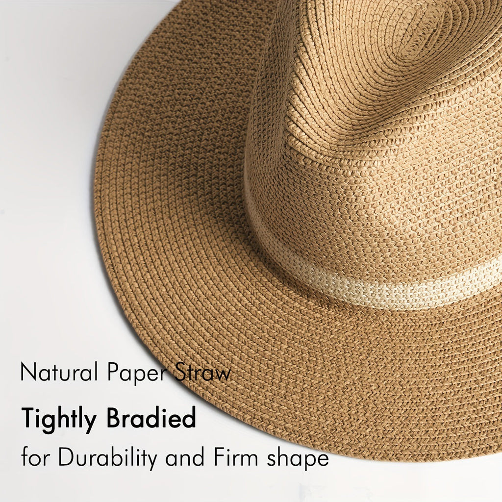 Hot Selling Panama Hat Summer Men's And Women's Vacation Beach Straw Hat