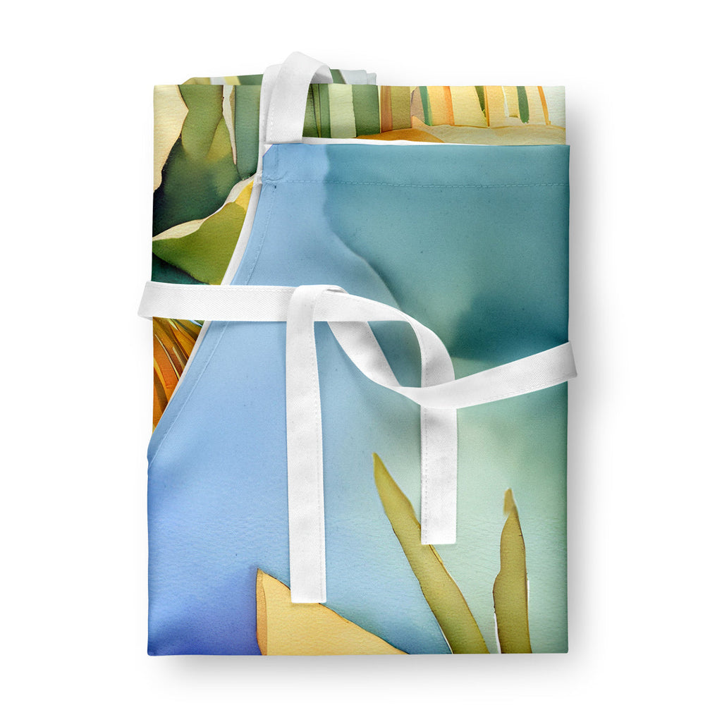 New Mexico Yucca Flower in Watercolor Apron – Artist-Designed Kitchen, BBQ & Craft Apron DAC1689APRON