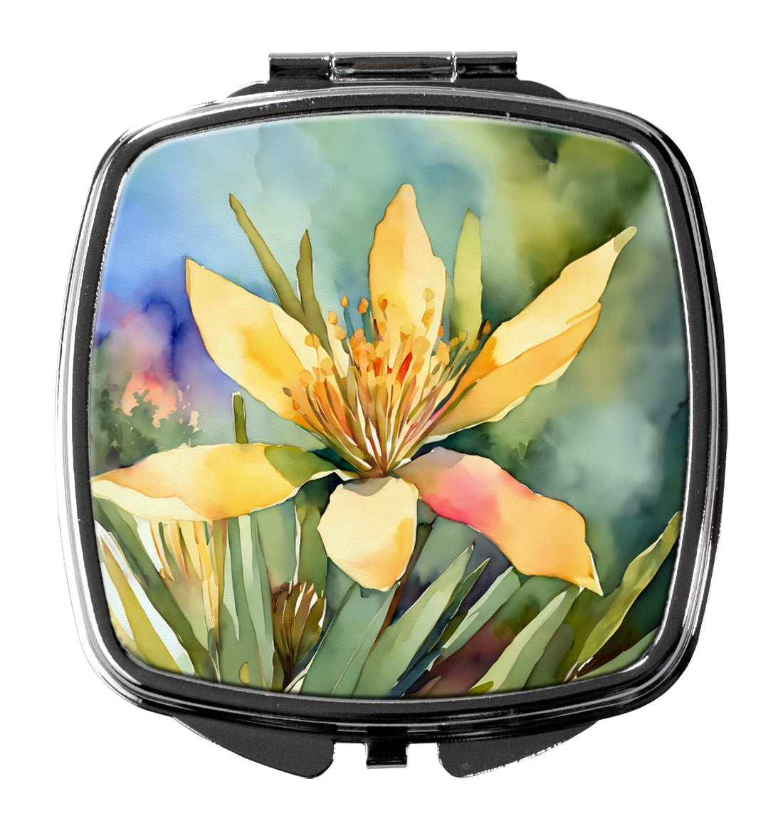 New Mexico Yucca Flower in Watercolor Compact Mirror DAC1689SCM