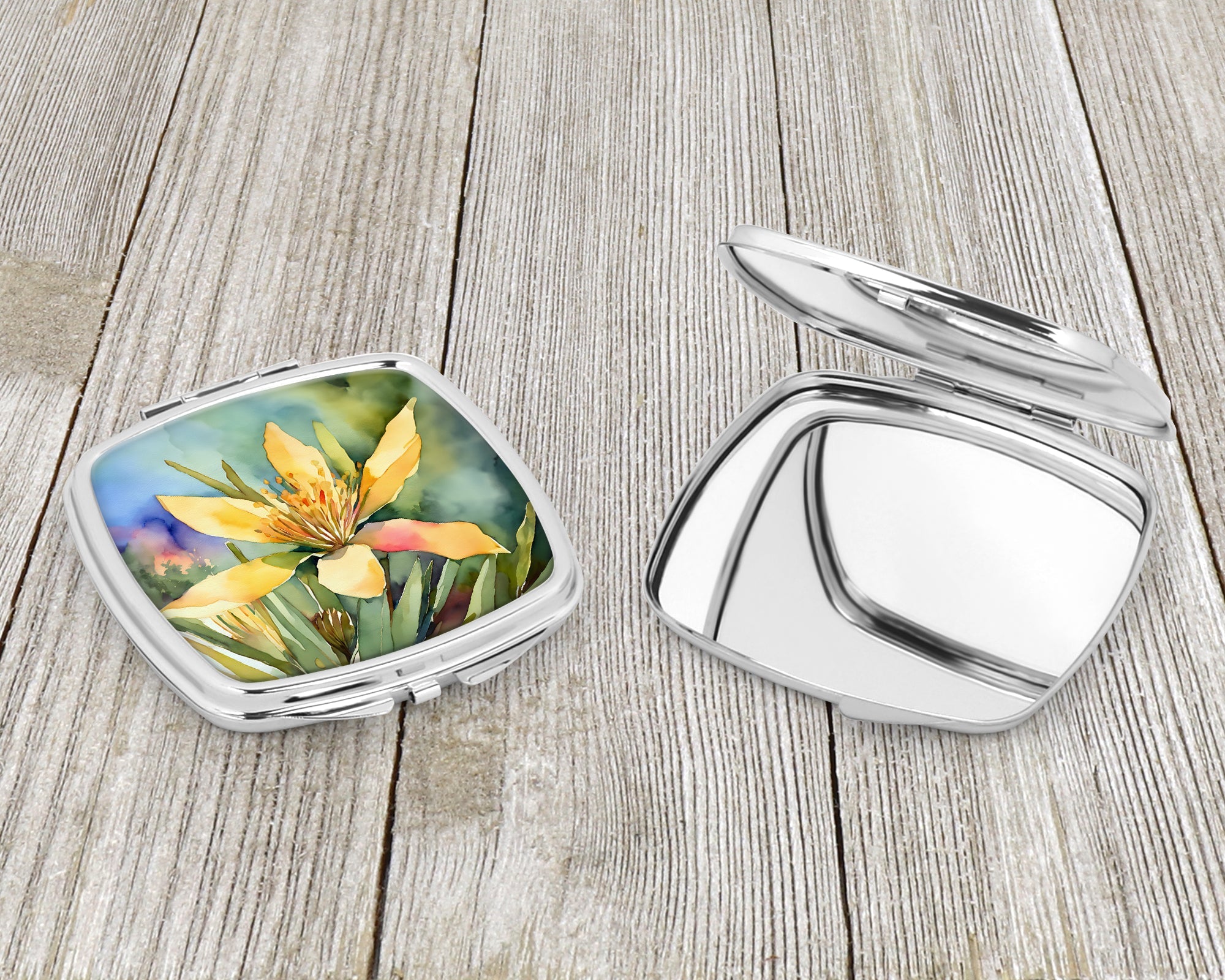 New Mexico Yucca Flower in Watercolor Compact Mirror DAC1689SCM
