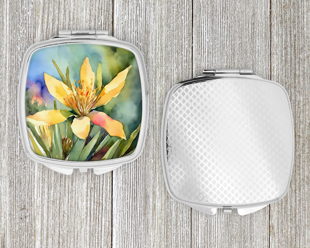 New Mexico Yucca Flower in Watercolor Compact Mirror DAC1689SCM