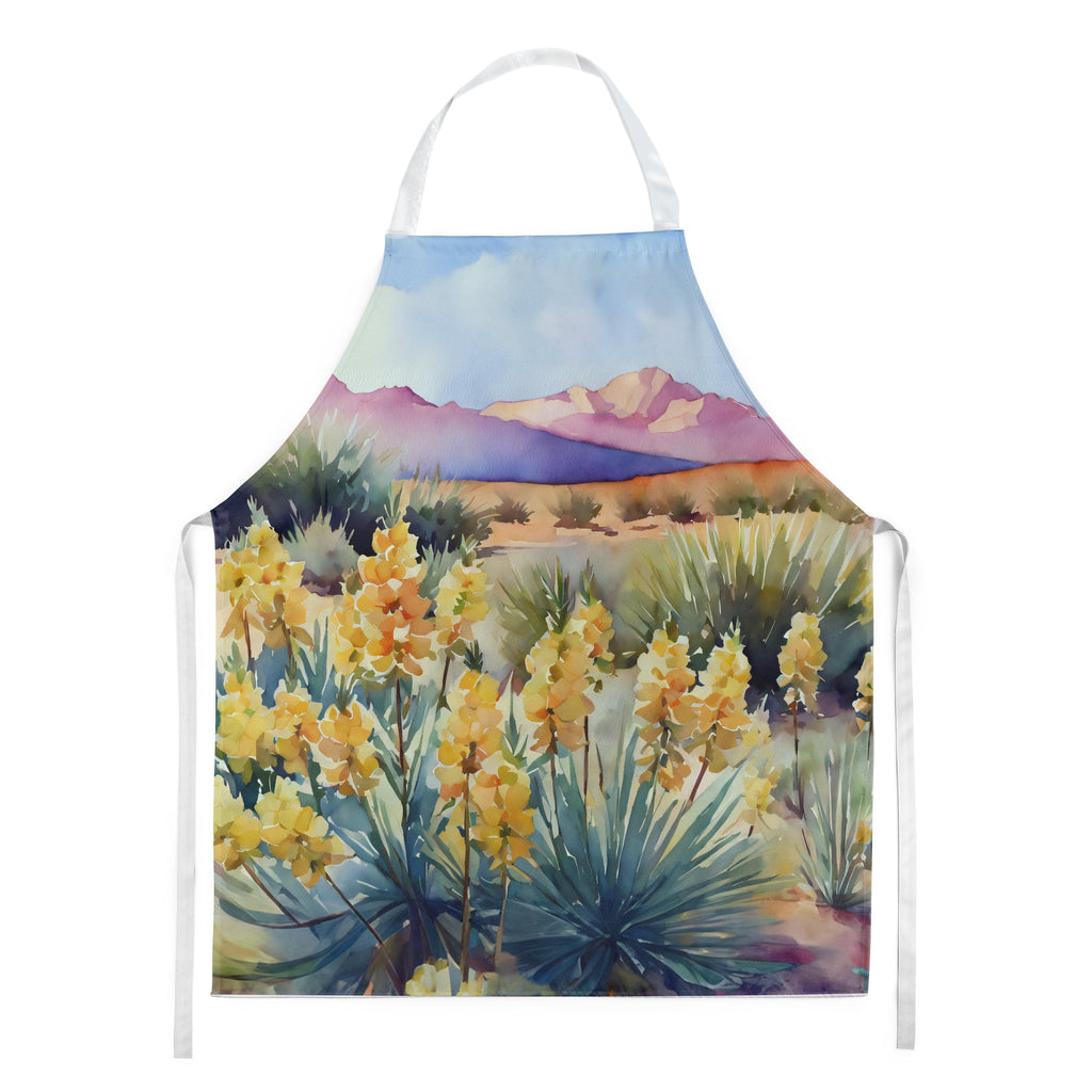 New Mexico Yucca Flower in Watercolor Apron – Artist-Designed Kitchen, BBQ & Craft Apron DAC1690APRON