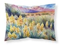 New Mexico Yucca Flower in Watercolor Fabric Standard Pillowcase – Artistic Decorative Front, White Back DAC1690PILLOWCASE