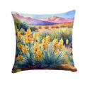New Mexico Yucca Flower in Watercolor Throw Pillow DAC1690PW1414