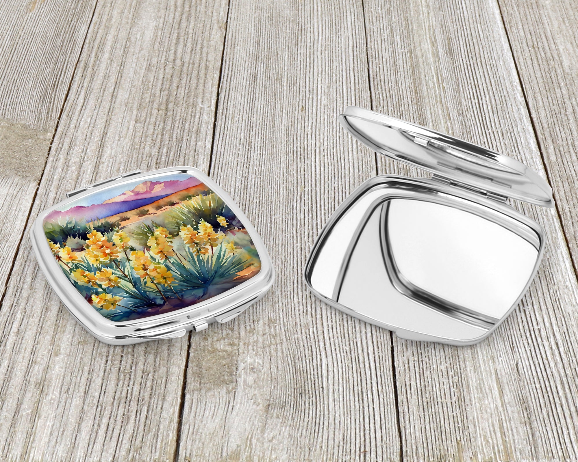 New Mexico Yucca Flower in Watercolor Compact Mirror DAC1690SCM