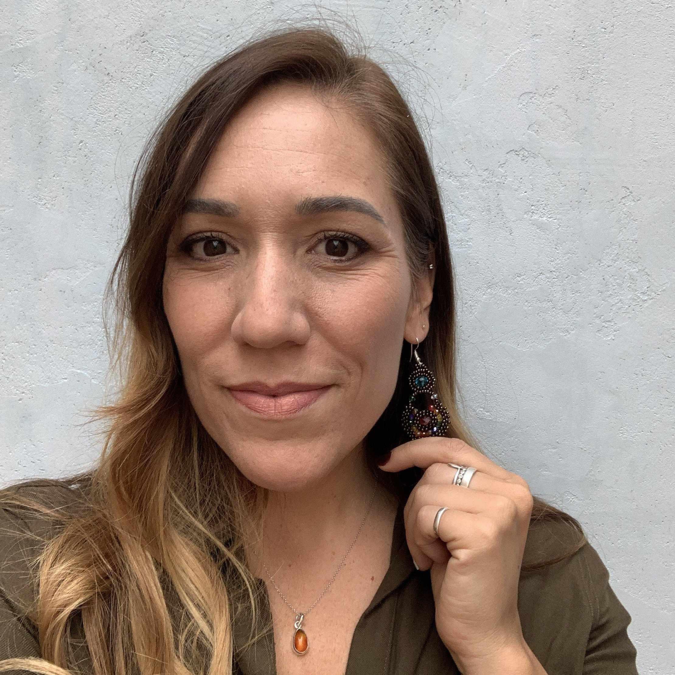 Chloe Seed Bead Earrings - Guatemala