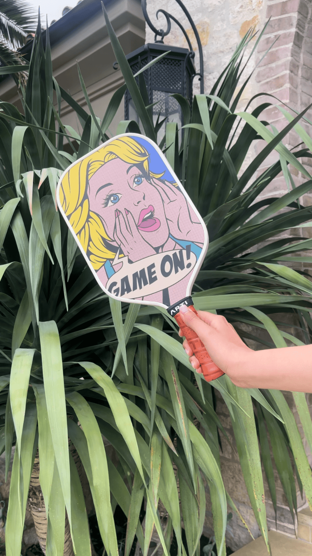 ARTI 16mm Carbon Fiber Kristen&Kristy "GAME ON" Pickleball Paddle