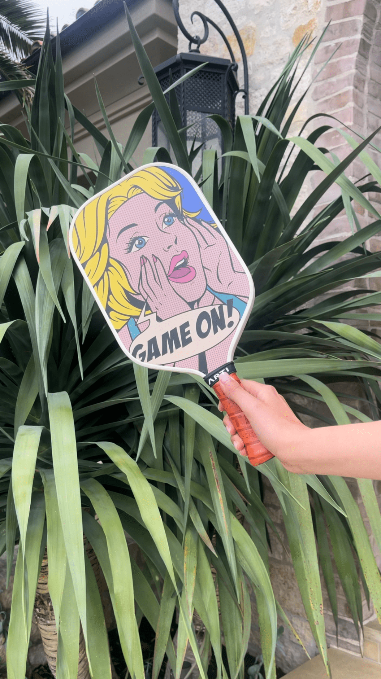 ARTI 16mm Carbon Fiber Kristen&Kristy "GAME ON" Pickleball Paddle