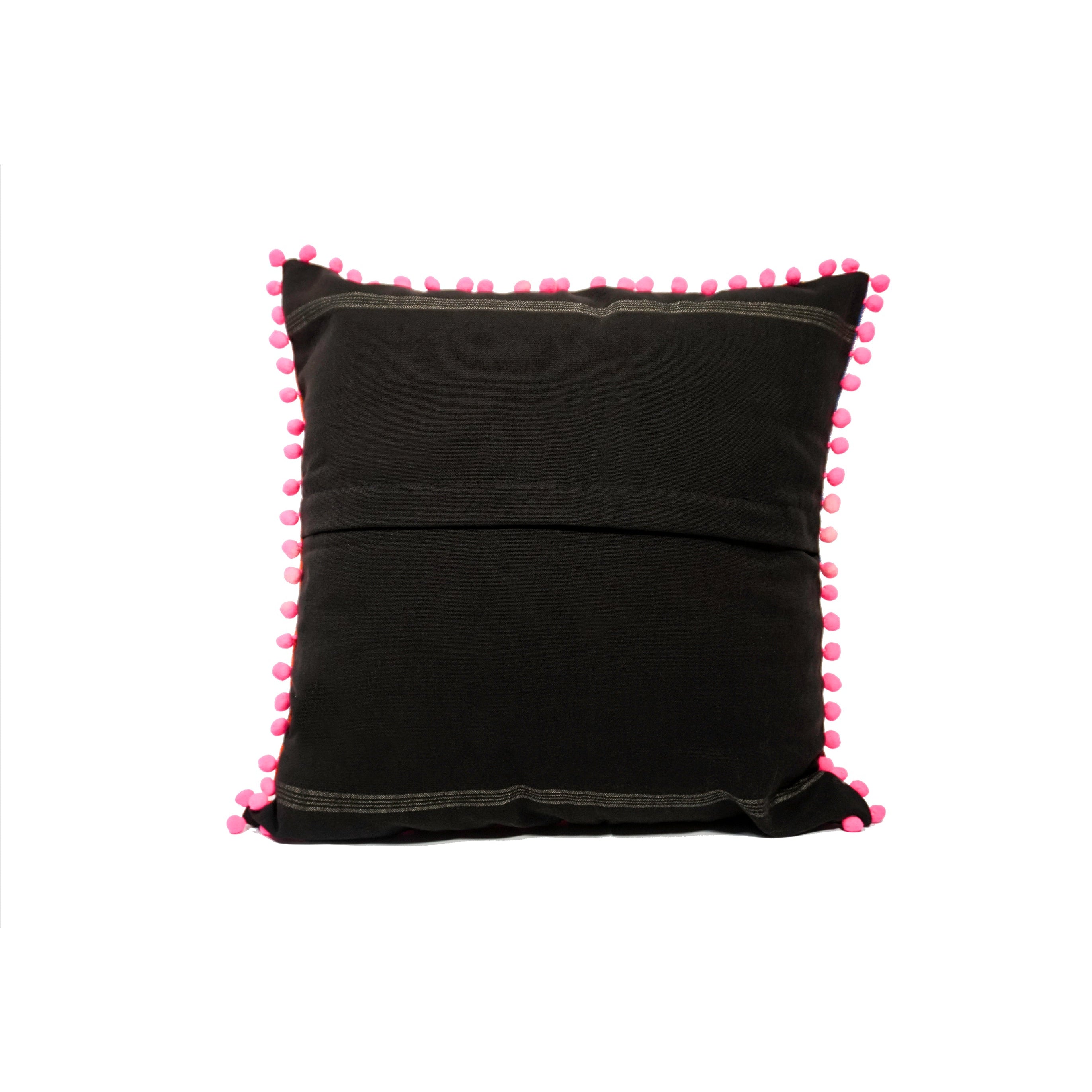 Hacienda Sarape Striped Colorful Pillow Cover Handwoven in Guatemala