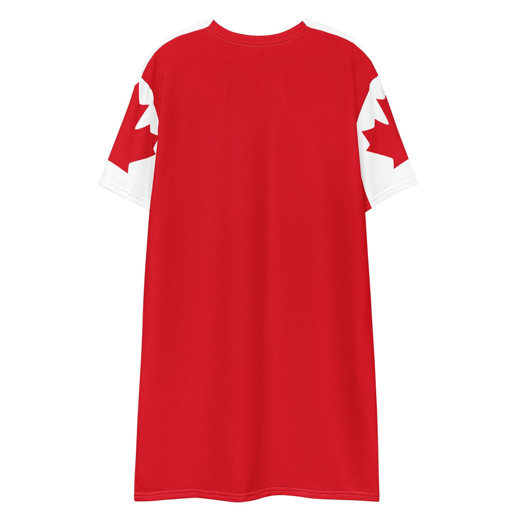 Oh Canada T-shirt Dress | Canadian Flag Dress | Canadian Flag Sleeves